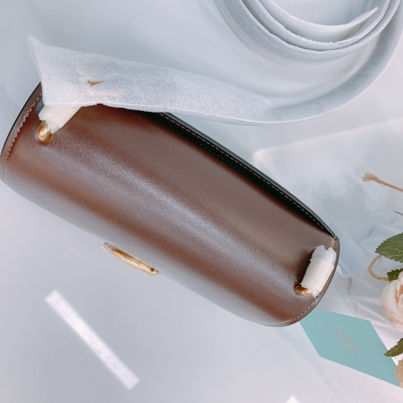 MS0662 Coach 蔻馳C扣肩帶包包 Bandit 18cm Crossbody Calfskin Burgundy-5