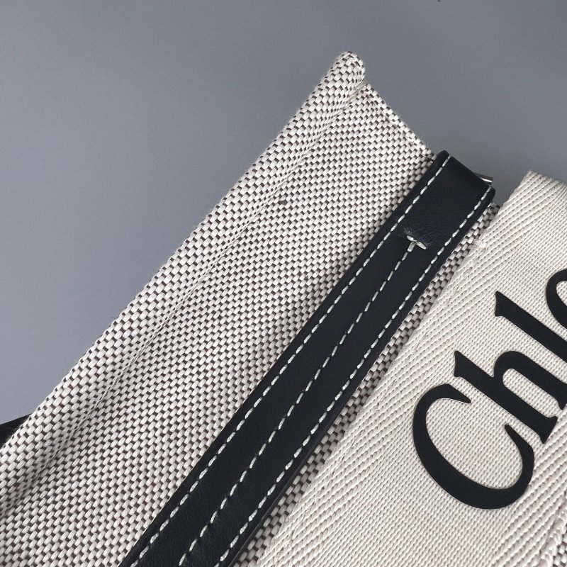 CHLOE 04217565 WOODY 深藍手提包 小號 舊款-6