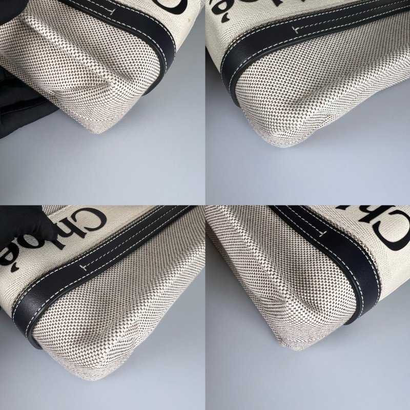 CHLOE 04217565 WOODY 深藍手提包 小號 舊款-8