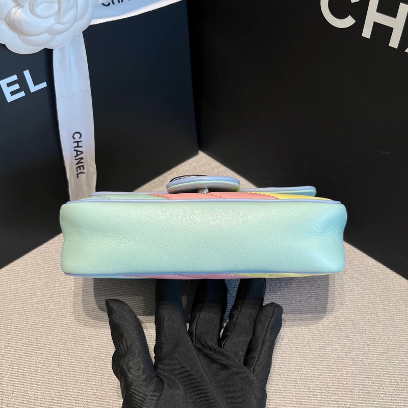 GUCCI古馳 Marmont馬卡龍色馬蒙迷你mini-3