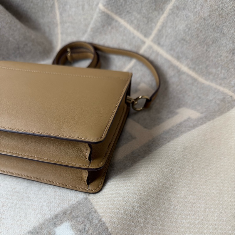 愛馬仕 Hermes Mini Roulis 餅乾色 金釦-6