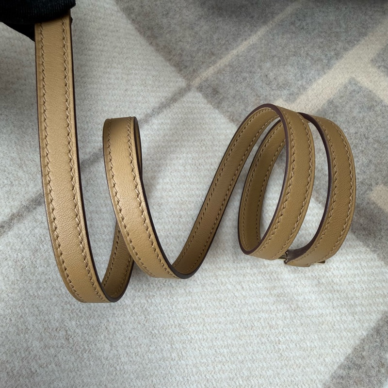 愛馬仕 Hermes Mini Roulis 餅乾色 金釦-13