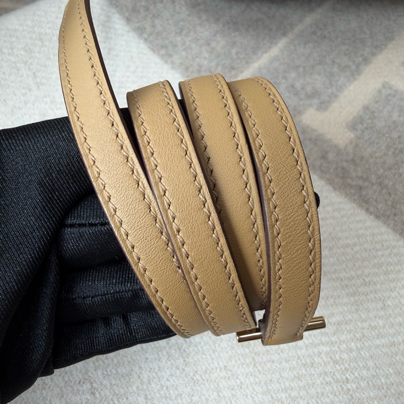 愛馬仕 Hermes Mini Roulis 餅乾色 金釦-14