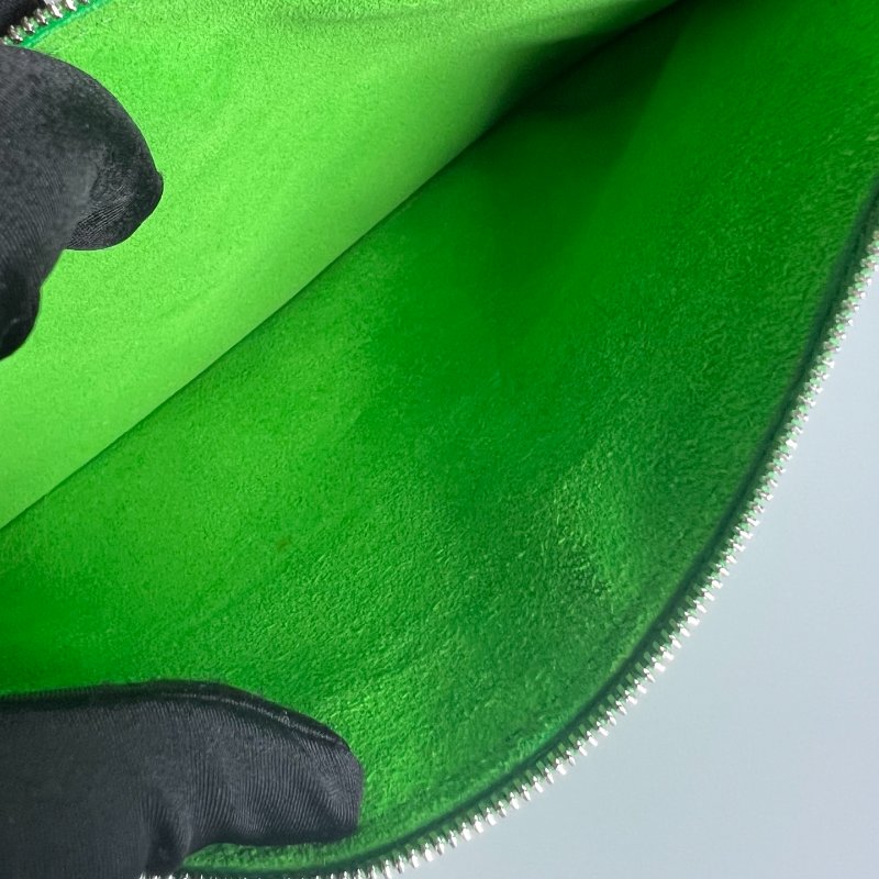 BV Arco白拼綠寬編織2*3子母手提托特包-8