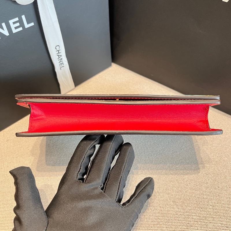 Gucci古馳藍色天竺葵WOC鏈條包-2