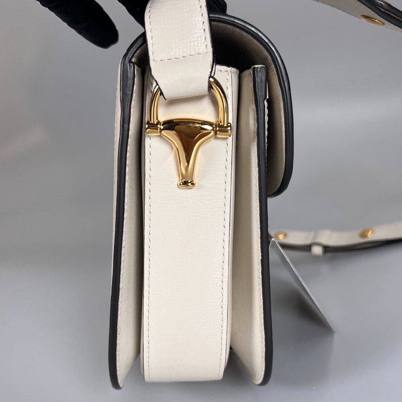 GUCCI 602204 白色1955肩背包 小號-2