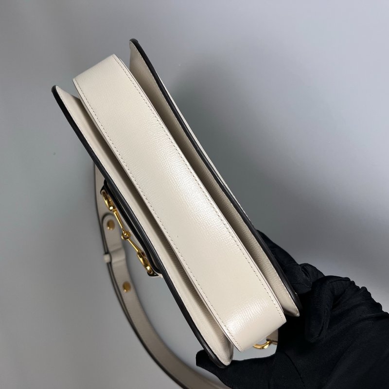 GUCCI 602204 白色1955肩背包 小號-4