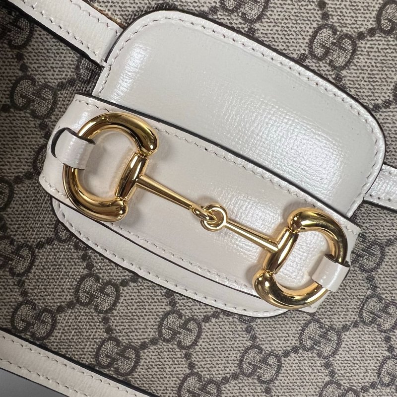 GUCCI 602204 白色1955肩背包 小號-8