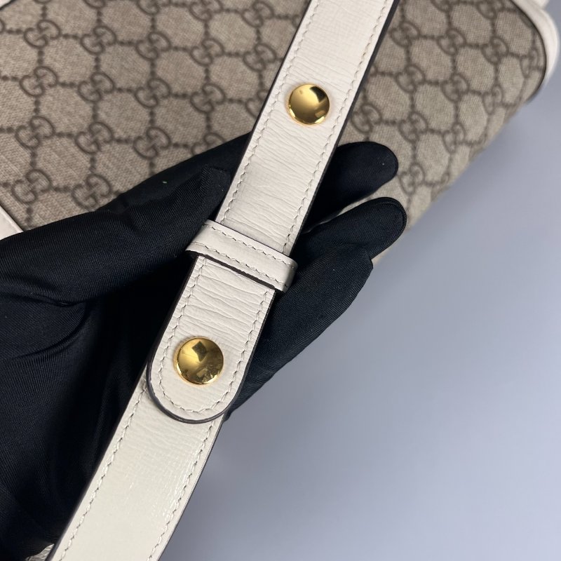 GUCCI 602204 白色1955肩背包 小號-9
