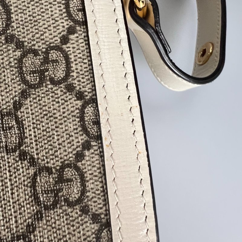 GUCCI 602204 白色1955肩背包 小號-10