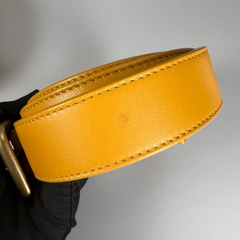 BV B07790971V 黃色小編織腰包-6