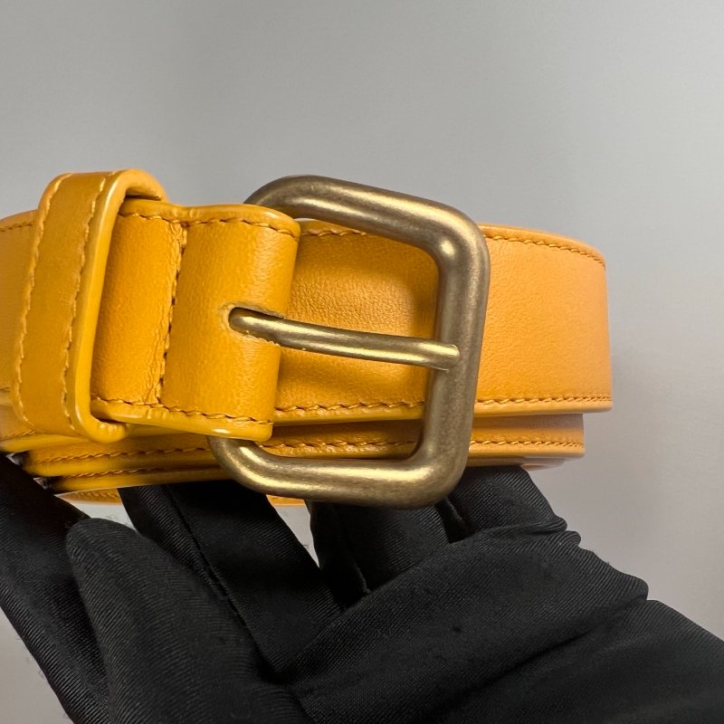 BV B07790971V 黃色小編織腰包-7