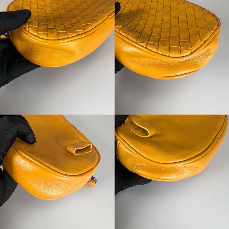 BV B07790971V 黃色小編織腰包-8