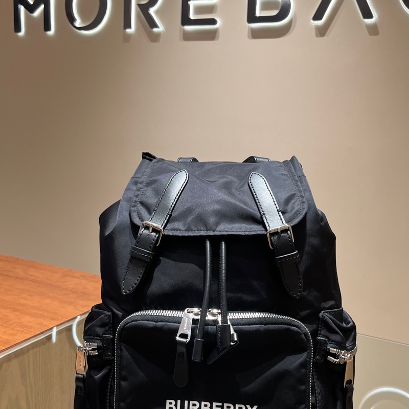 Burberry巴寶莉黑色中號雙肩包-5