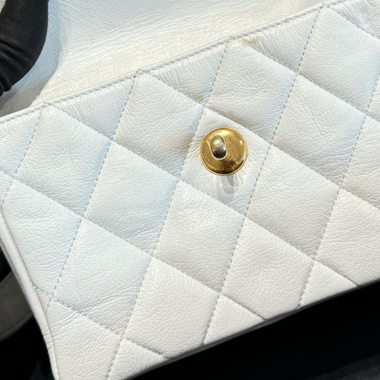 Chanel香奈兒白金羊皮腰包-8