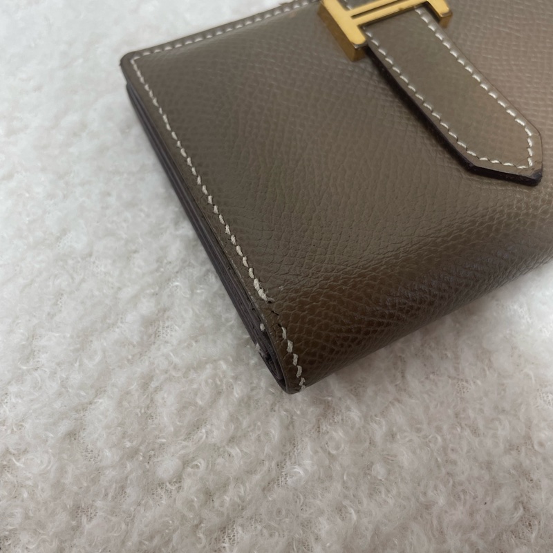 Hermes 愛馬仕 大象灰 零錢包 卡包-5