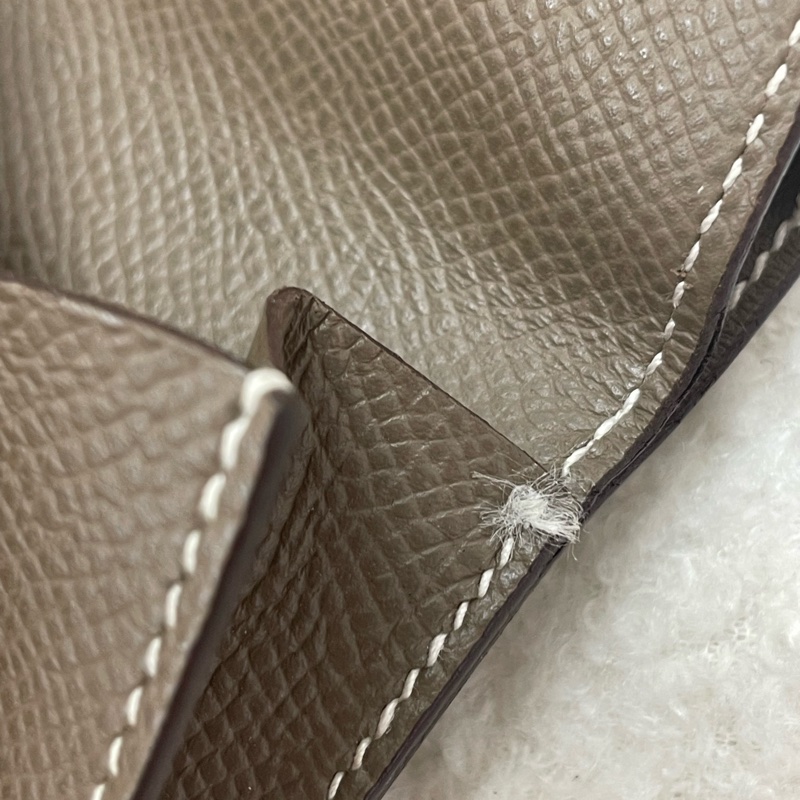 Hermes 愛馬仕 大象灰 零錢包 卡包-9