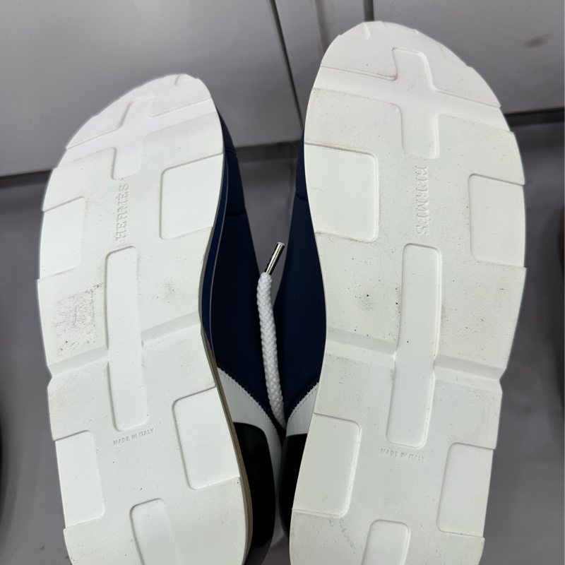 Hermes 愛馬仕 深藍拼接撞色休閒運動鞋 38.5碼-5