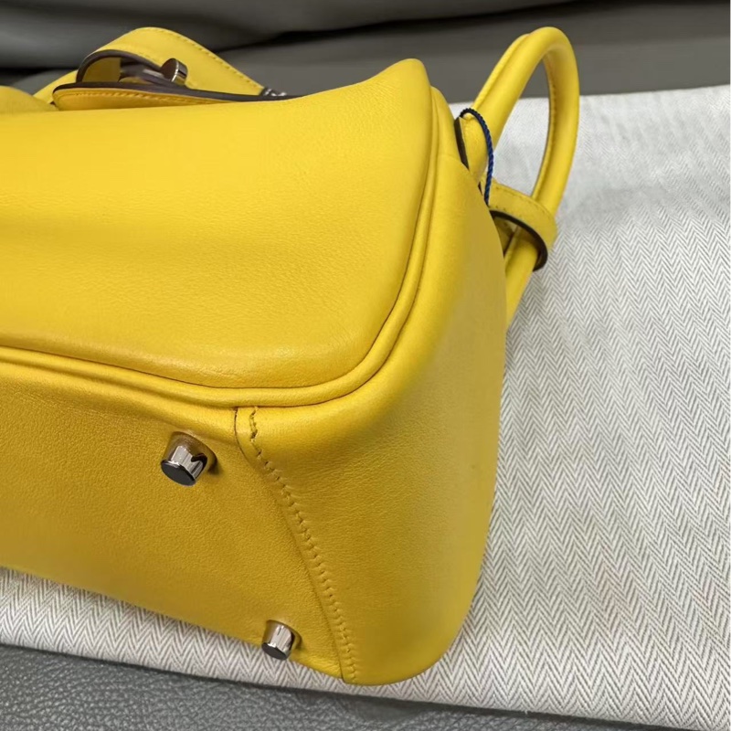 🌈Hermes💛Mini Lindy一代💛那不勒斯黃銀扣🌈98新🌟有單🌈🌟Swift皮🌟minilindy🌟minilindy一代🌟Lindy🌟愛馬仕🌟-7