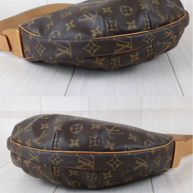 「JL精品代購」9新 Lv 老花Croissant豌豆包 中號-7