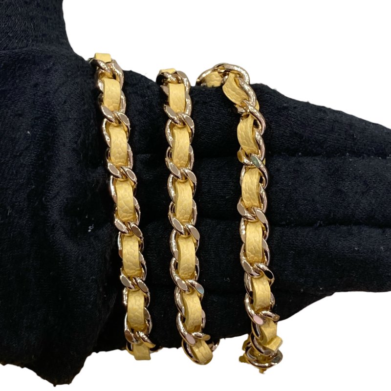 CHANEL 香奈兒 AP2914 BUSINESS AFFINITY BAG 小型手把口蓋郵差包 小牛皮 淺黃色 淺金釦-14