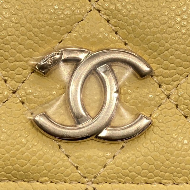 CHANEL 香奈兒 AP2914 BUSINESS AFFINITY BAG 小型手把口蓋郵差包 小牛皮 淺黃色 淺金釦-18