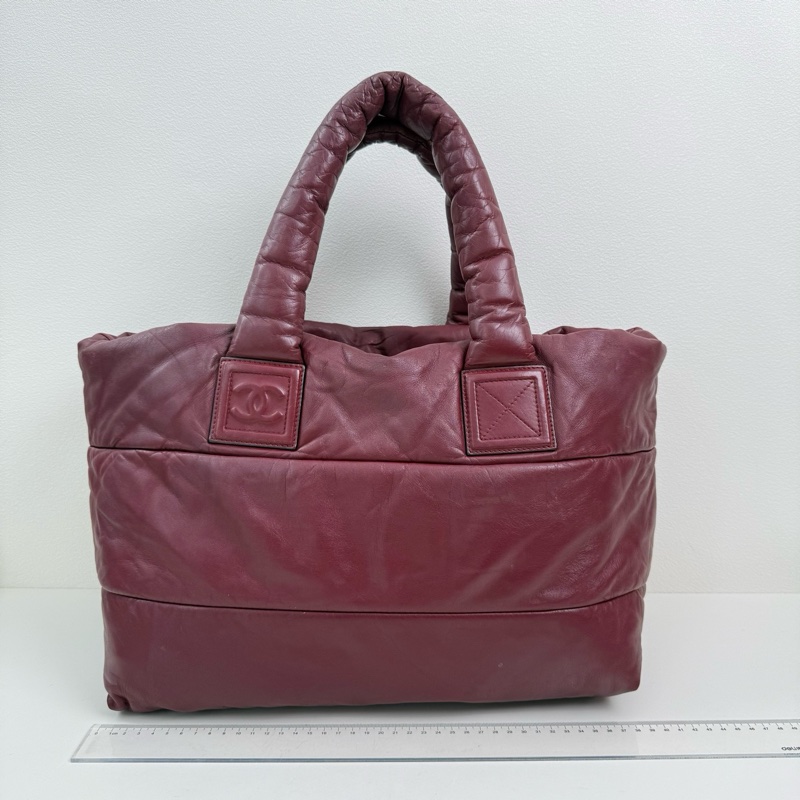 Chanel/香奈兒 暗紅色手提包-1