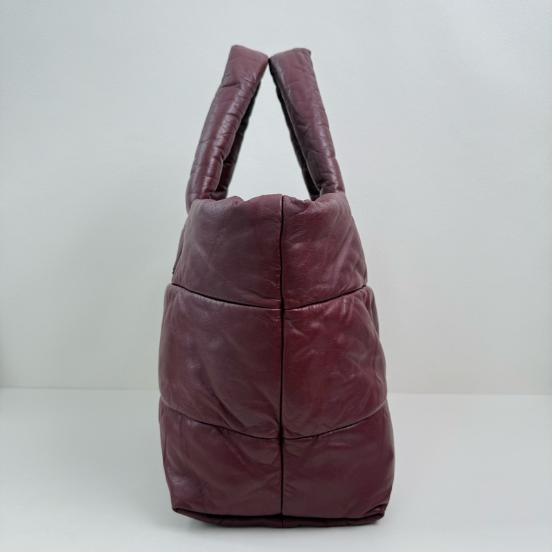 Chanel/香奈兒 暗紅色手提包-3