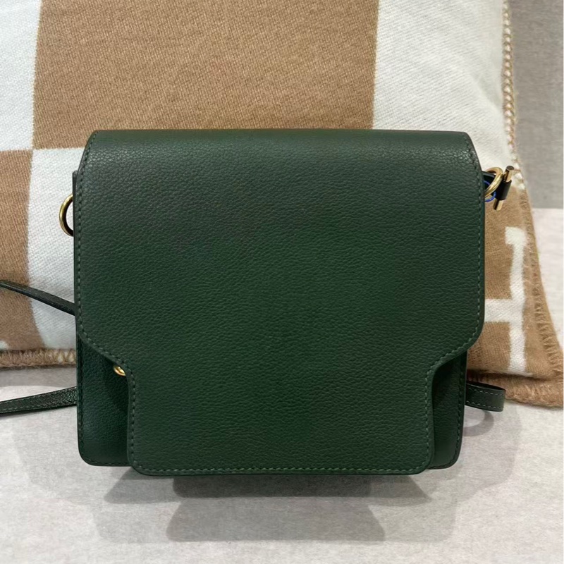 🌈Hermes💚Mini Roulis 19💚英國綠金扣🌈98.5新🌟Evercolor皮🌟miniroulis🌟roulis19🌟愛馬仕🌟-2