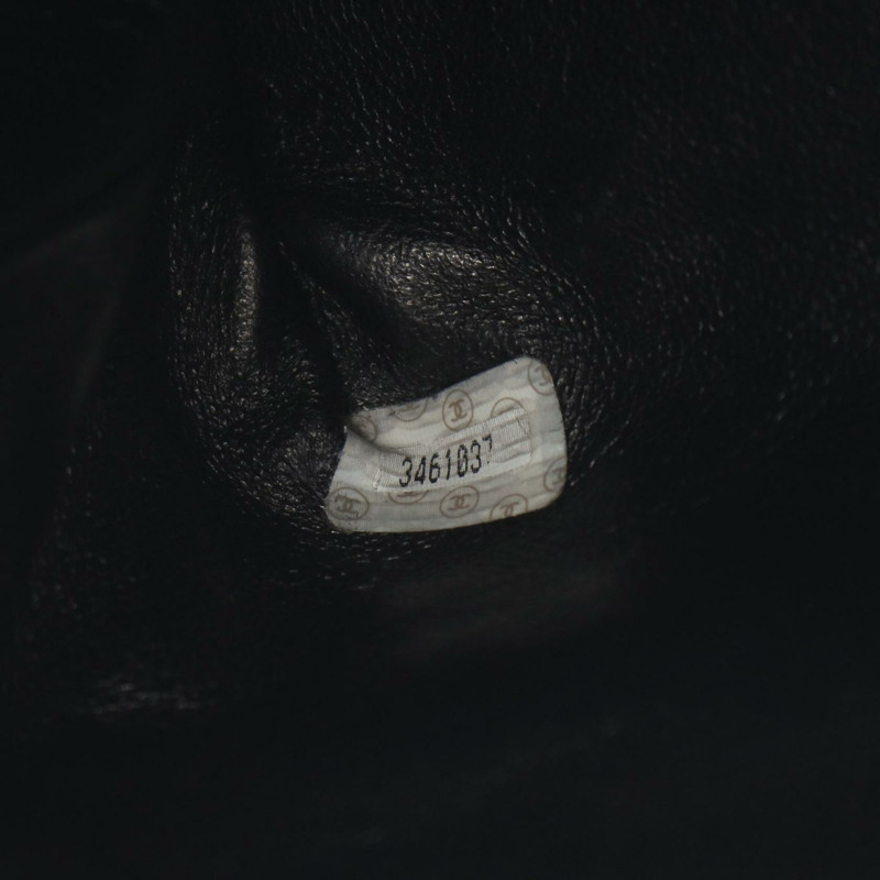 香奈兒 (CHANEL) Matelasse 手袋,羊皮材質,黑色,金色五金,二手,女士 Coco CC 標誌-4