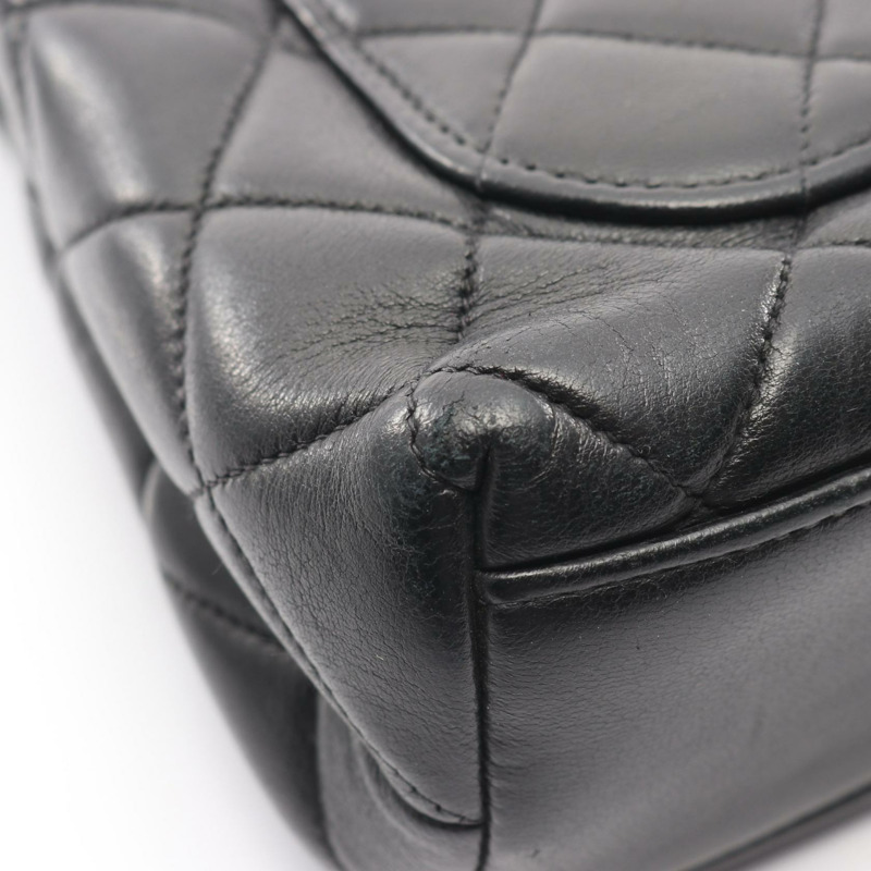 香奈兒 (CHANEL) Matelasse 手袋,羊皮材質,黑色,金色五金,二手,女士 Coco CC 標誌-7