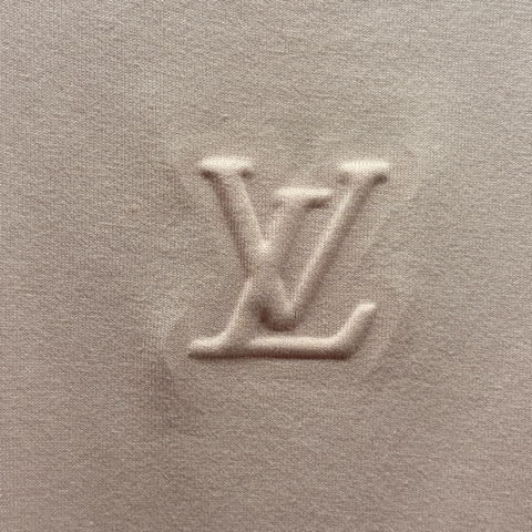 LV路易威登 LOUIS VUITTON 95新浮雕LOGO粉色XS 短袖T恤