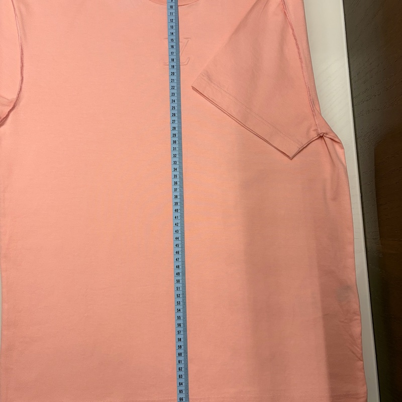 LV路易威登 LOUIS VUITTON 95新浮雕LOGO粉色XS 短袖T恤-12