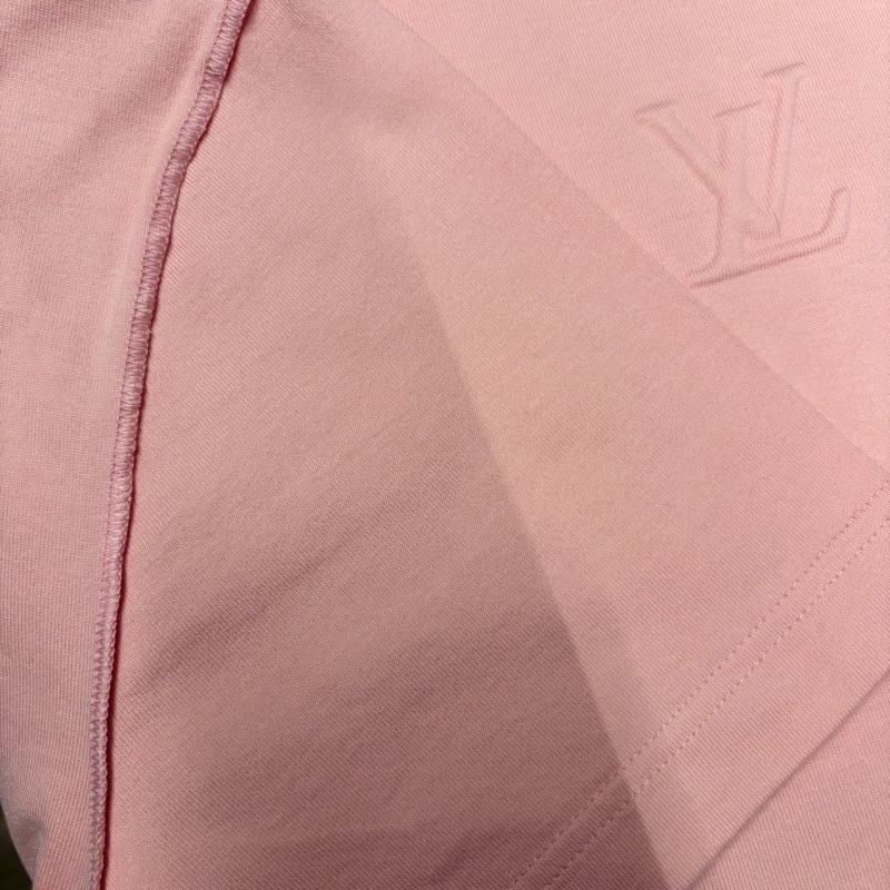 LV路易威登 LOUIS VUITTON 95新浮雕LOGO粉色XS 短袖T恤-13
