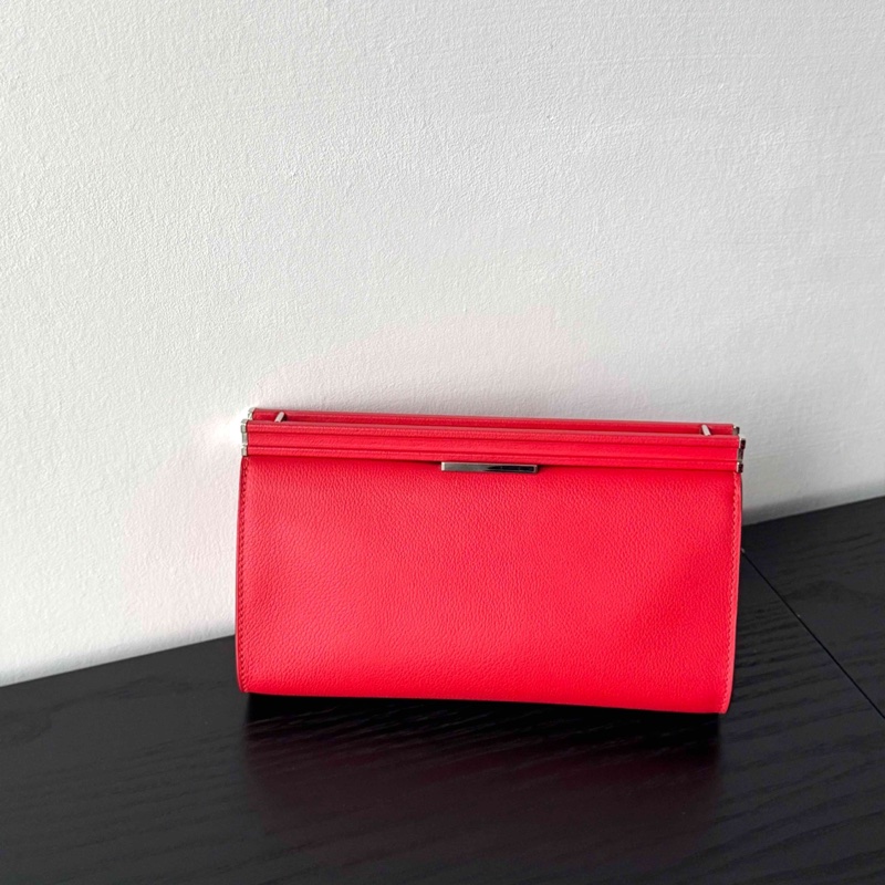 Hermes愛馬仕Clic-H21 國旗紅銀扣 Ec皮-1