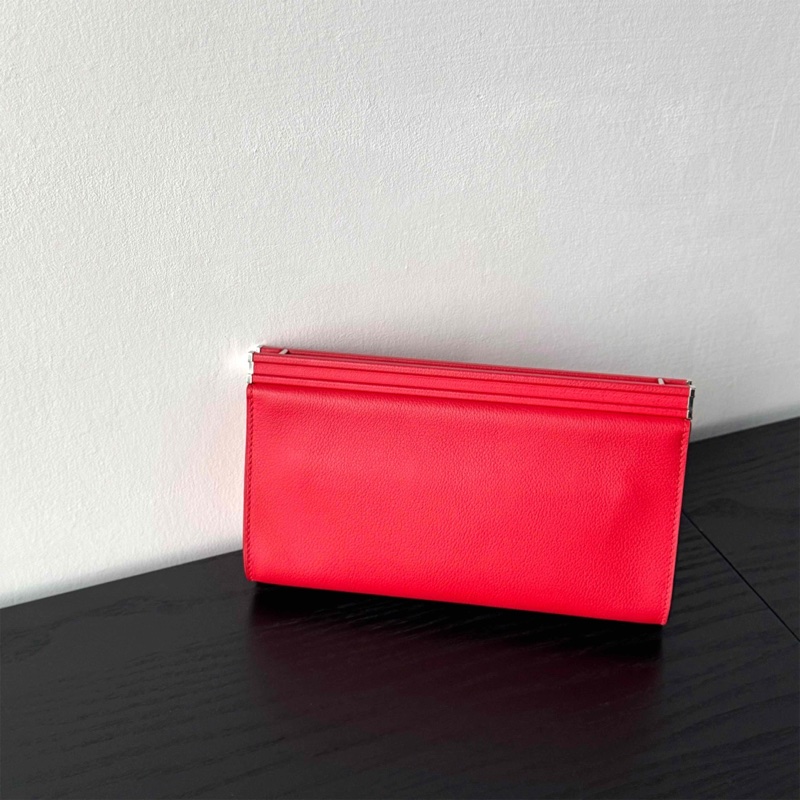 Hermes愛馬仕Clic-H21 國旗紅銀扣 Ec皮-2