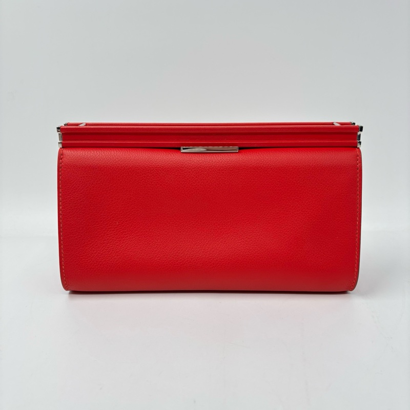 Hermes愛馬仕Clic-H21 國旗紅銀扣 Ec皮-3