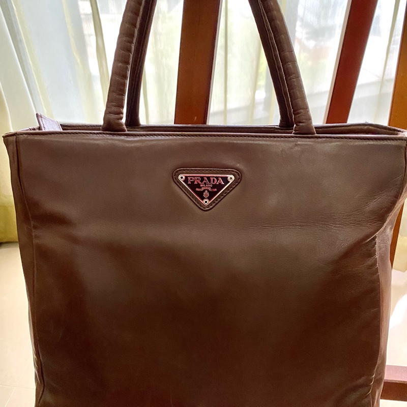 Prada 全皮手提袋-7