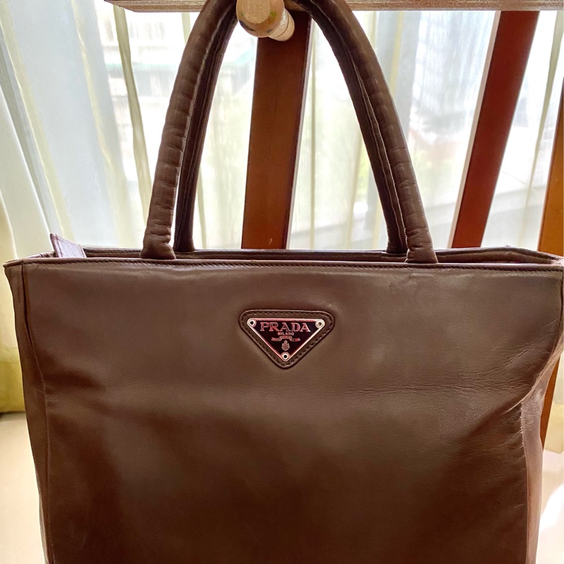 Prada 全皮手提袋-12