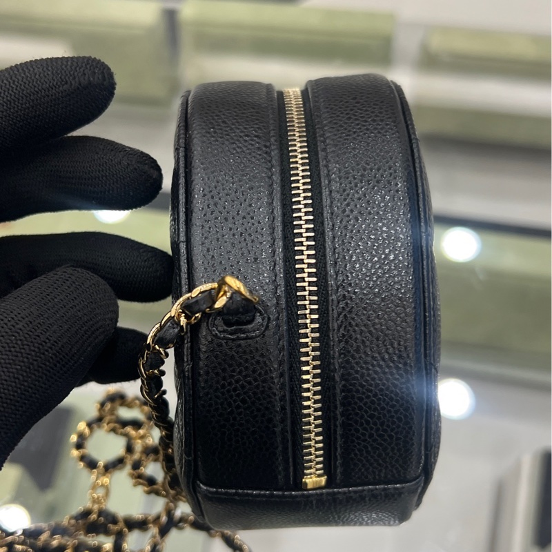 香奈兒/Chanel 圓餅包 牛皮  。-2