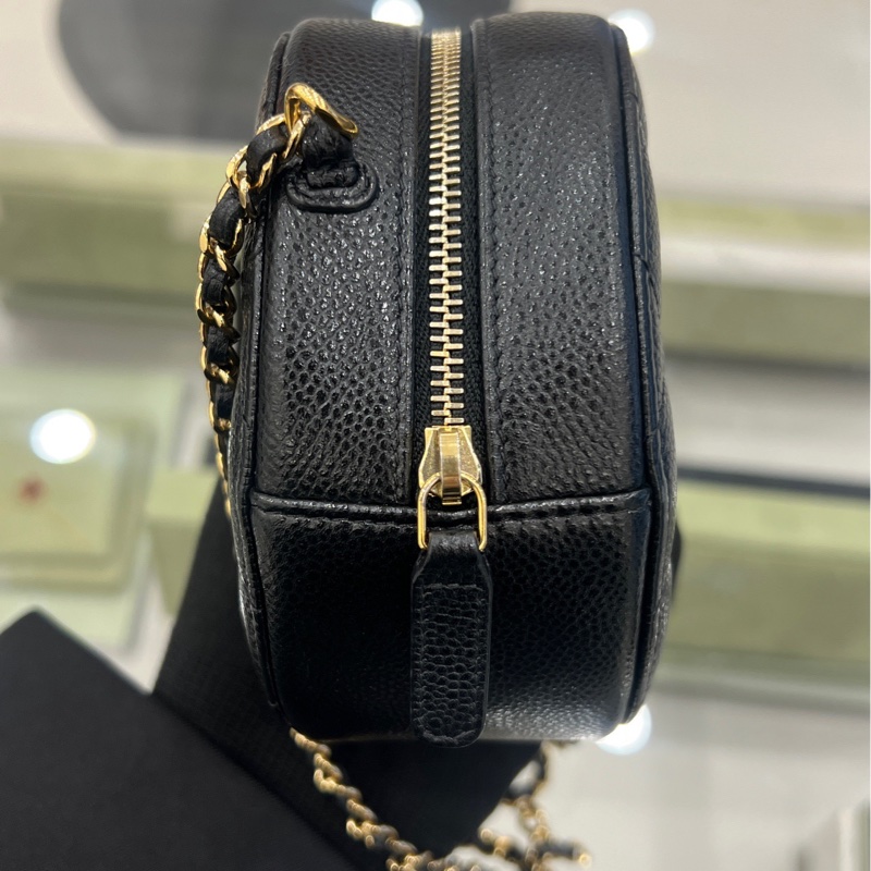 香奈兒/Chanel 圓餅包 牛皮  。-3