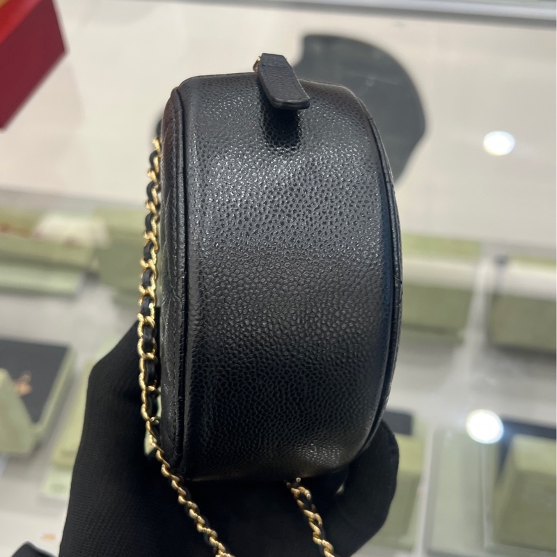 香奈兒/Chanel 圓餅包 牛皮  。-4