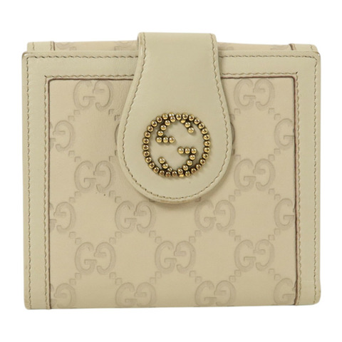 GUCCI 牛皮皮革Wallet金扣錢包