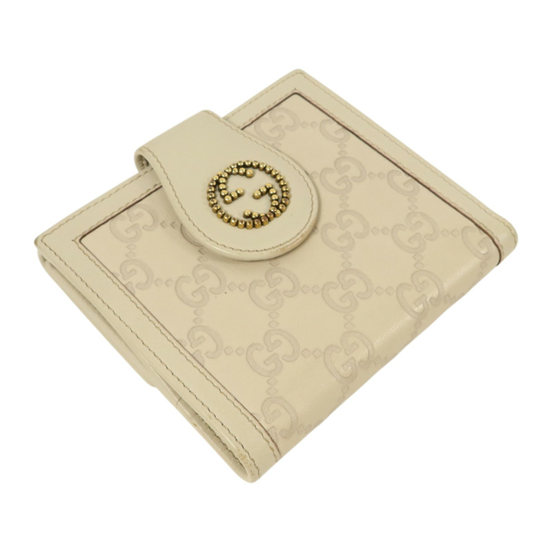 GUCCI 牛皮皮革Wallet金扣錢包-3