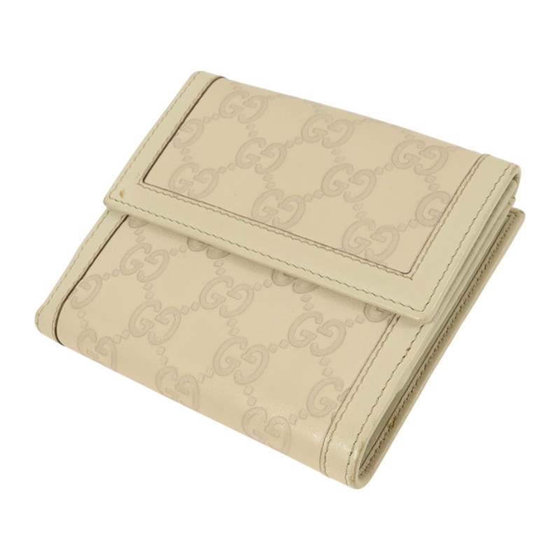 GUCCI 牛皮皮革Wallet金扣錢包-4