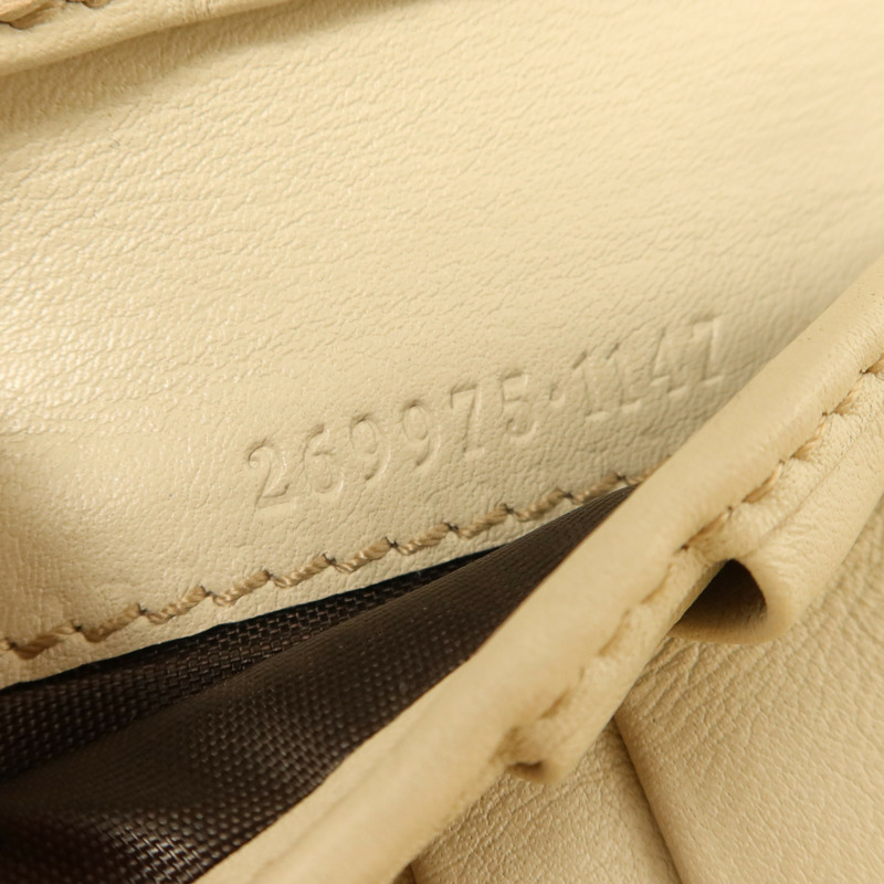 GUCCI 牛皮皮革Wallet金扣錢包-9