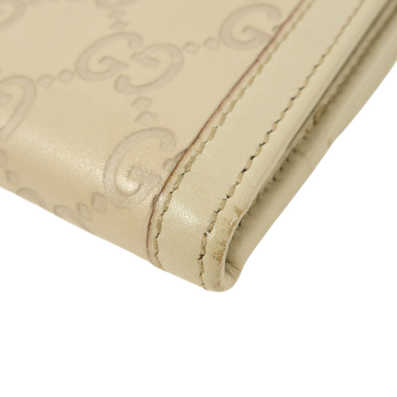 GUCCI 牛皮皮革Wallet金扣錢包-11