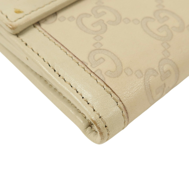 GUCCI 牛皮皮革Wallet金扣錢包-12