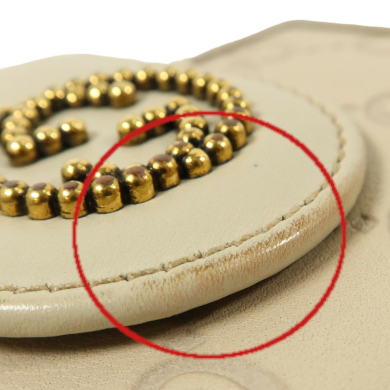 GUCCI 牛皮皮革Wallet金扣錢包-17