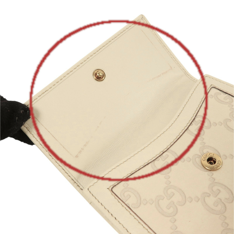 GUCCI 牛皮皮革Wallet金扣錢包-22